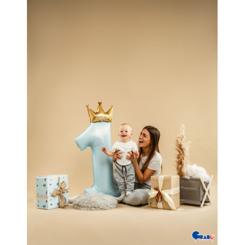 بالون عيد ميلاد اول سنة تاج الأمير 46 إنش