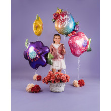 37 inch Pink Flower Foil balloon