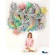 39 inch Macaron Unicorn Head Foil Balloons