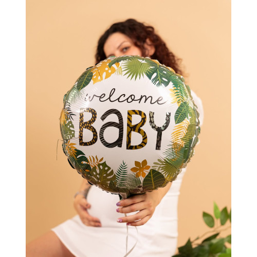 18 inch Jungle Welcome Baby Foil balloon