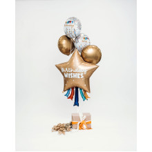 18 inch Birthday Star Candles balloon