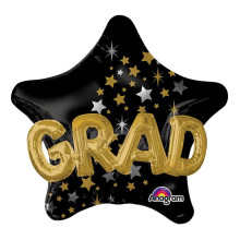 36 inch Congrats GRAD Star Multi-Balloon Foil balloon 36 inch Congrats GRAD Star Multi-Balloon Foil balloon