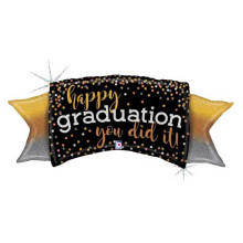 46 inch Metallic Ombre Graduation Foil balloon