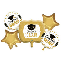 Caps and Stars: A Glittering Graduation Party Bouquet Balloons