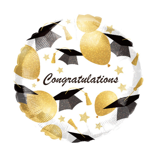 18 inch Congratulations" Graduation Foil Balloon - Artistic Design 18 inch Congratulations" Graduation Foil Balloon - Artistic Design