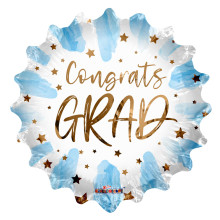 18 inch PR CONGRATS GRAD BLUE Foil Balloons 18 inch PR CONGRATS GRAD BLUE Foil Balloons