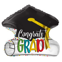 18 inch PR GRAD CAP AND DIPLOMA Foil Balloons 18 inch PR GRAD CAP AND DIPLOMA Foil Balloons