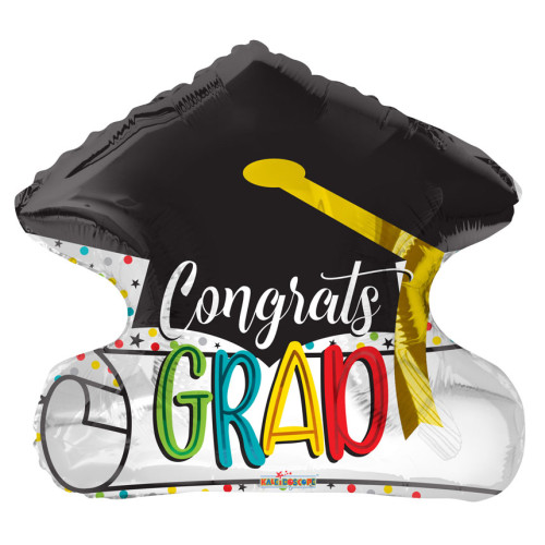 18 inch PR GRAD CAP AND DIPLOMA Foil Balloons 18 inch PR GRAD CAP AND DIPLOMA Foil Balloons