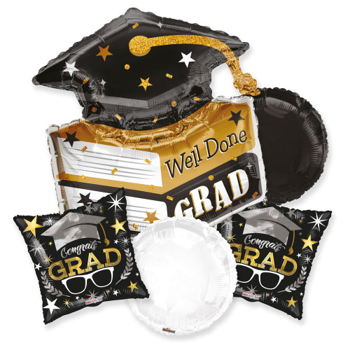 BOOKS AND GRAD CAP Balloon BOUQUET
