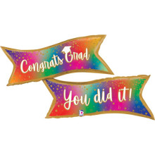 49 inch Colorful Banner Grad Foil balloon