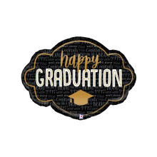 36 inch Happy Graduation Frame Foil balloon