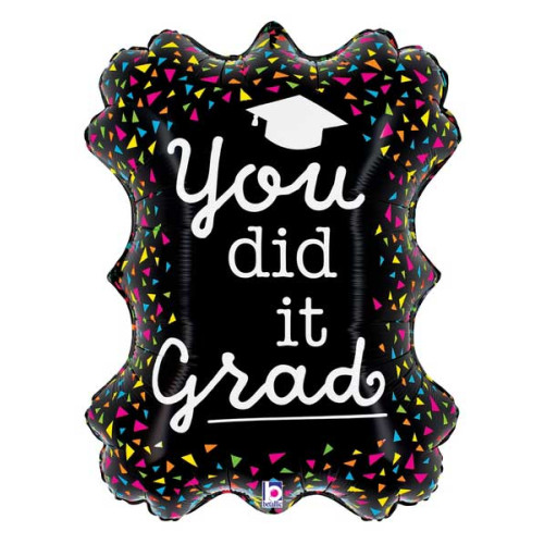 34 inch Neon Grad Frame Foil balloon