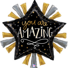 37 inch Satin Metallic Grad Star balloon