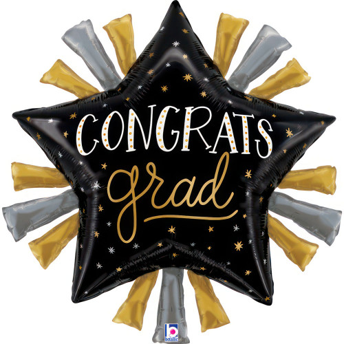 37 inch Satin Metallic Grad Star balloon 37 inch Satin Metallic Grad Star balloon