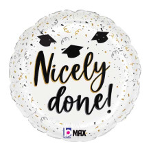 18 inch Satin Graduation Confetti Foil balloon