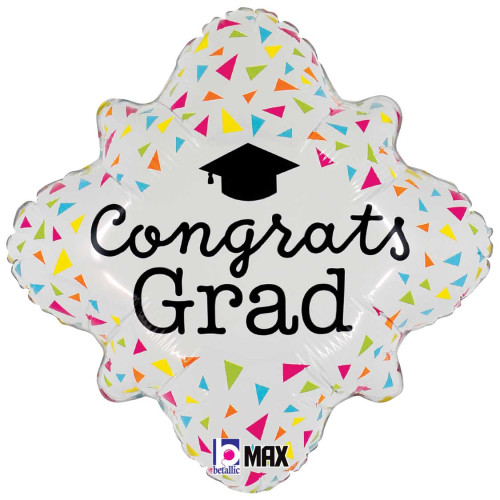 18 inch Neon Congrats Grad Foil balloon 18 inch Neon Congrats Grad Foil balloon