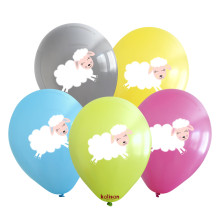 12 inch Cute Sheep Balloons 25 pcs