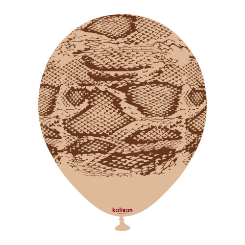 12 inch Safari Snake Desert Sand Kalisan Printed Latex Balloons (25) 12 inch Safari Snake Desert Sand Kalisan Printed Latex Balloons (25)