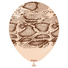12 inch Safari Snake Blush Kalisan Printed Latex Balloons (25)