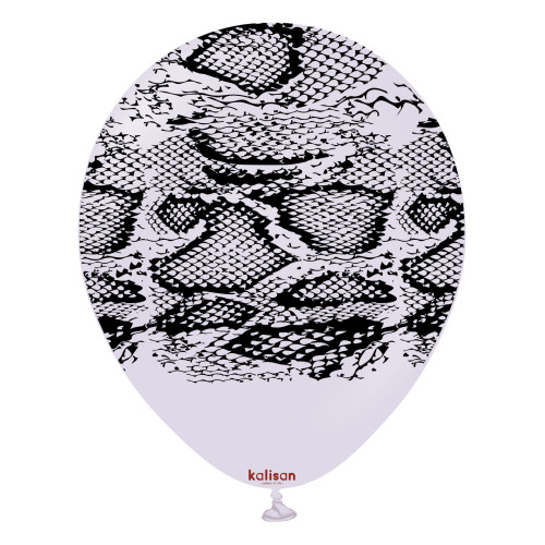 12 inch Safari Snake Macaron Lilac Kalisan Printed Latex Balloons (25) 12 inch Safari Snake Macaron Lilac Kalisan Printed Latex Balloons (25)