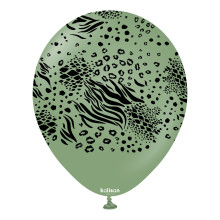 بالون سفاري موتانت مطبوع الأوكالبتوس(25 حبة)