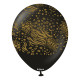 12 inch Safari Mutant Black Gold Kalisan Printed Latex Balloons (25)
