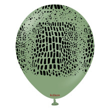 بالون سفاري تمساح مطبوع الأوكالبتوس(25 حبة)