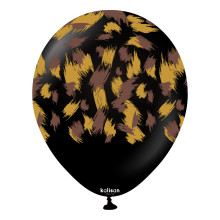 12 inch Safari Savanna Black Kalisan Printed Latex Balloons (25)