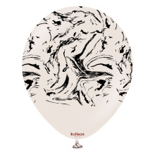 12 INCH SPACE NEBULA WHITE SAND KALISAN LATEX BALLOONS (25)