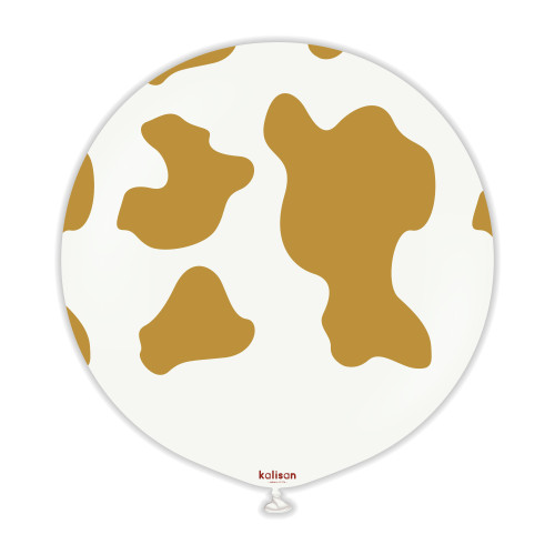 24 inch country cow - White - Gold - 1 pcs