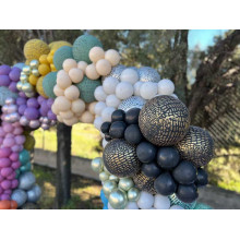 12 inch Safari Crocodile Mirror Green Printed Latex Balloons (25)