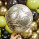 12 inch Safari Snake Gold Kalisan Printed Latex Balloons (25)