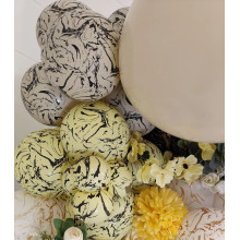 12 INCH SPACE NEBULA WHITE SAND KALISAN LATEX BALLOONS (25)