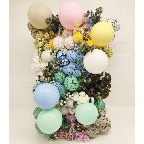 12 INCH SPACE NEBULA MACARON PINK KALISAN LATEX BALLOONS (25)