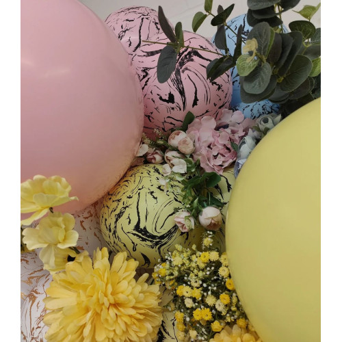 12 INCH SPACE NEBULA MACARON PINK KALISAN LATEX BALLOONS (25)