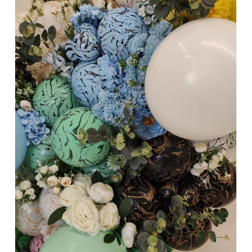 12 INCH SPACE NEBULA MACARON PINK KALISAN LATEX BALLOONS (25)