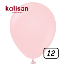 12 inch balloon Macaron Matte Pink 100 pcs