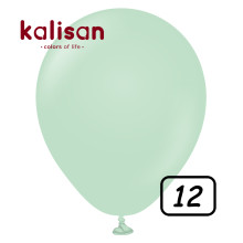 12 inch balloon Macaron Matte Green 100 pcs