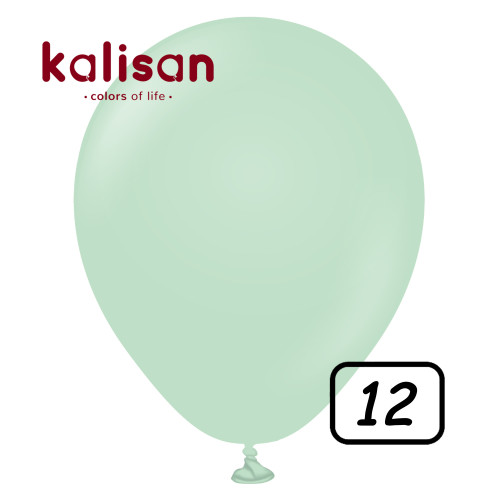 12 inch balloon Macaron Matte Green 100 pcs
