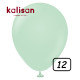 12 inch balloon Macaron Matte Green 100 pcs
