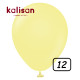 12 inch balloon Macaron Matte Yellow 100 pcs