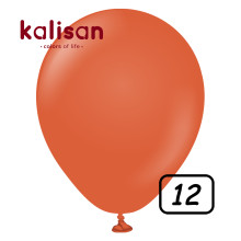 12 inch Retro Latex Balloons Rust Orange - 100 Pcs