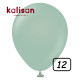 12 inch Retro Latex Balloons Winter green - 100 Pcs