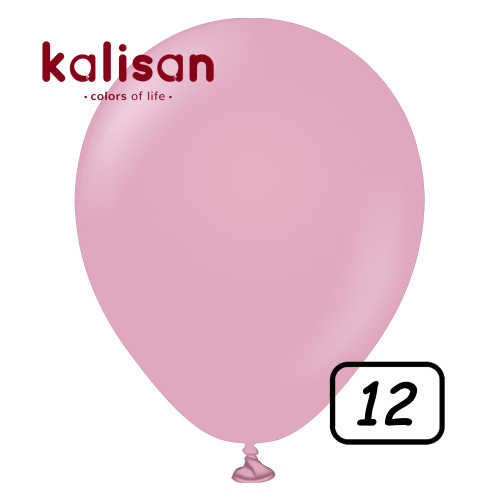 12 inch Retro Latex Balloons Dusty Rose - 100 Pcs