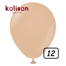 12 inch Retro Latex Balloons Desert Sand - 100 Pcs