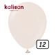 12 inch Retro Latex Balloons White Sand - 100 Pcs