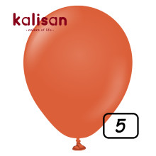 5 inch Retro Latex Balloons Rust Orange - 100 Pcs