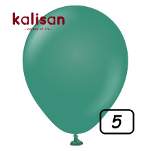 5 inch Retro Latex Balloons Sage - 100 Pcs