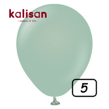 5 inch Retro Latex Balloons Winter green - 100 Pcs