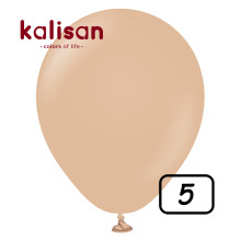 5 inch Retro Latex Balloons Desert Sand - 100 Pcs